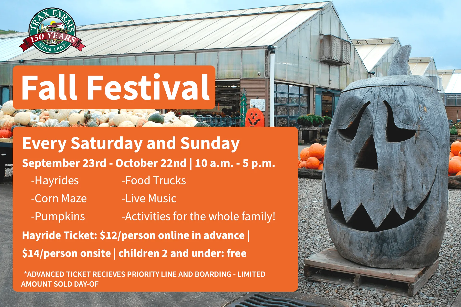Trax Farms Fall Festival — farm_fall_attraction in Finleyville, PA