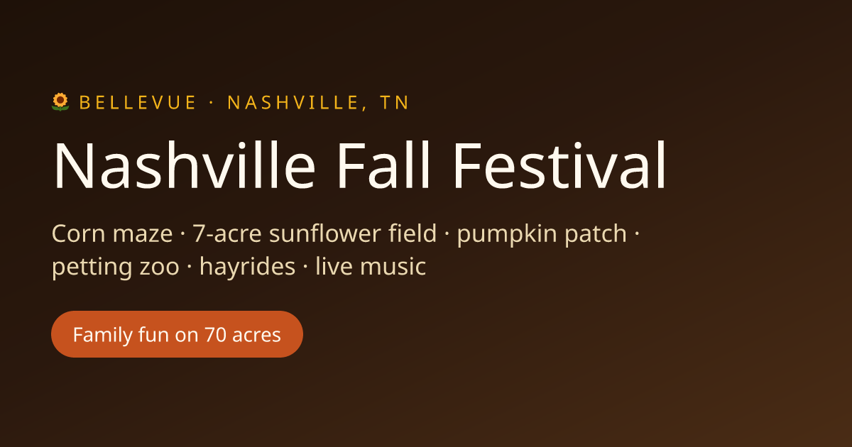 Nashville Fall Festival — farm_fall_attraction in Nashville, TN